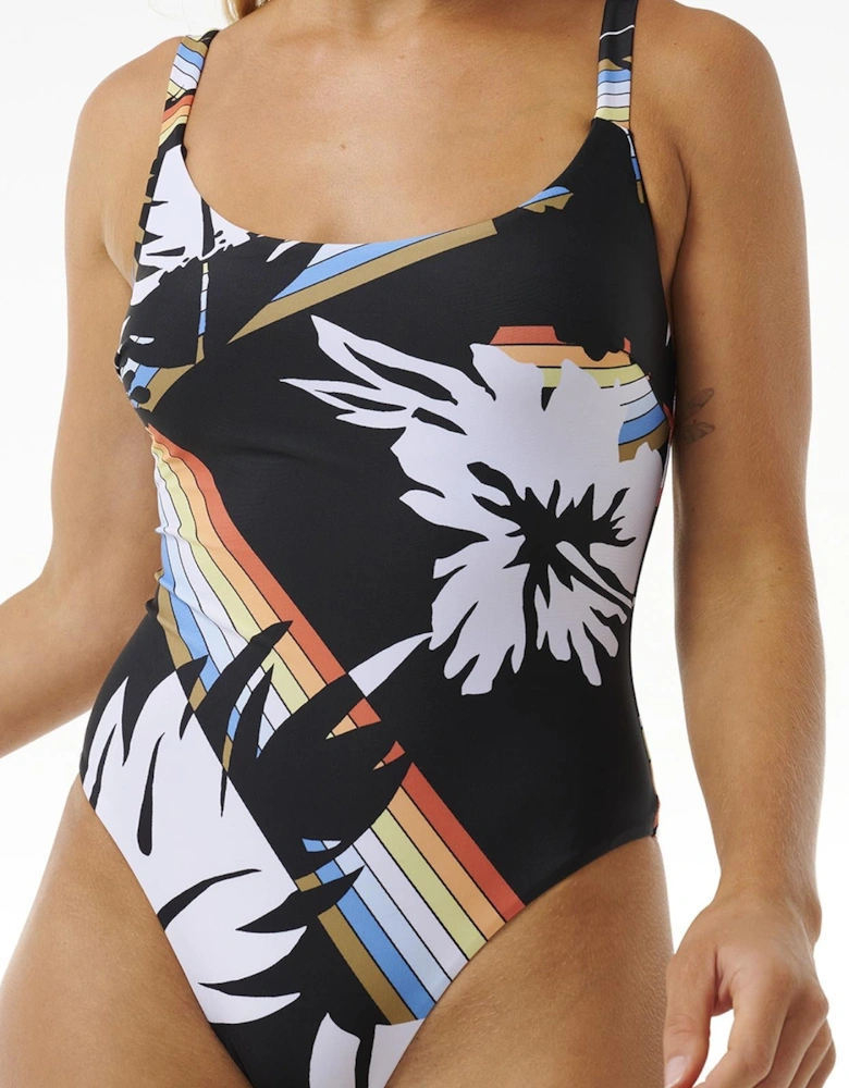 Rip Curl Womens Hoffman Cheeky One Piece Swimming Costume