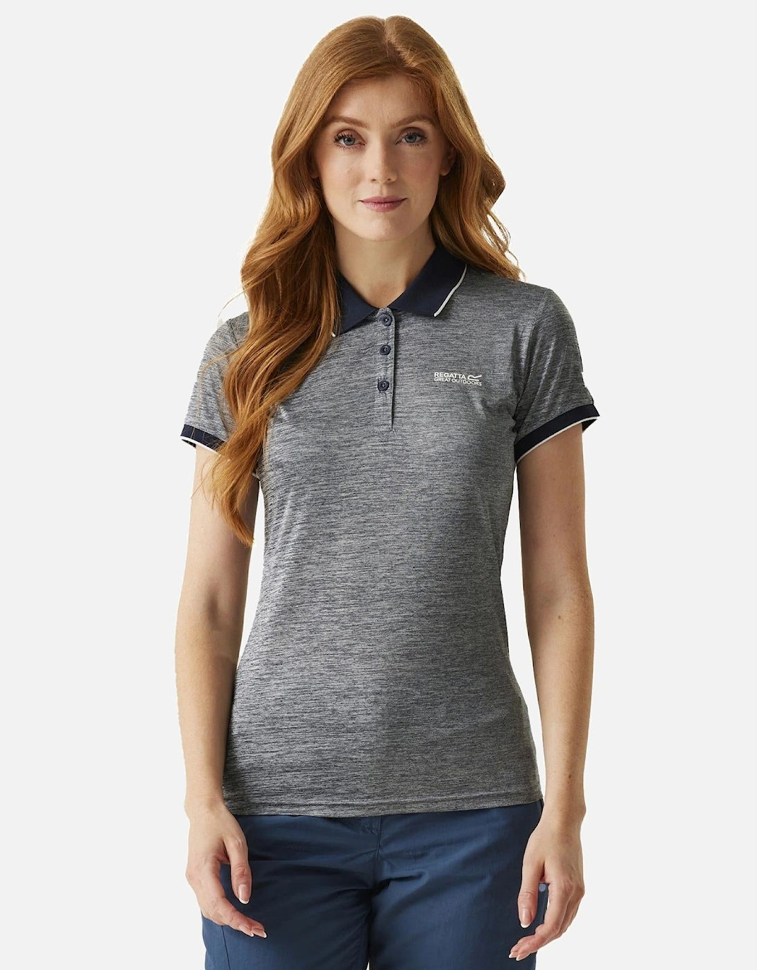 Womens Remex II Active Polo Shirt, 2 of 1