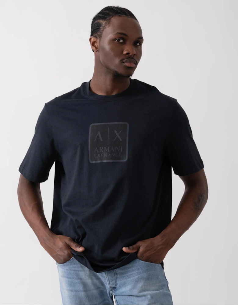 Mens Centre Logo Print T-Shirt