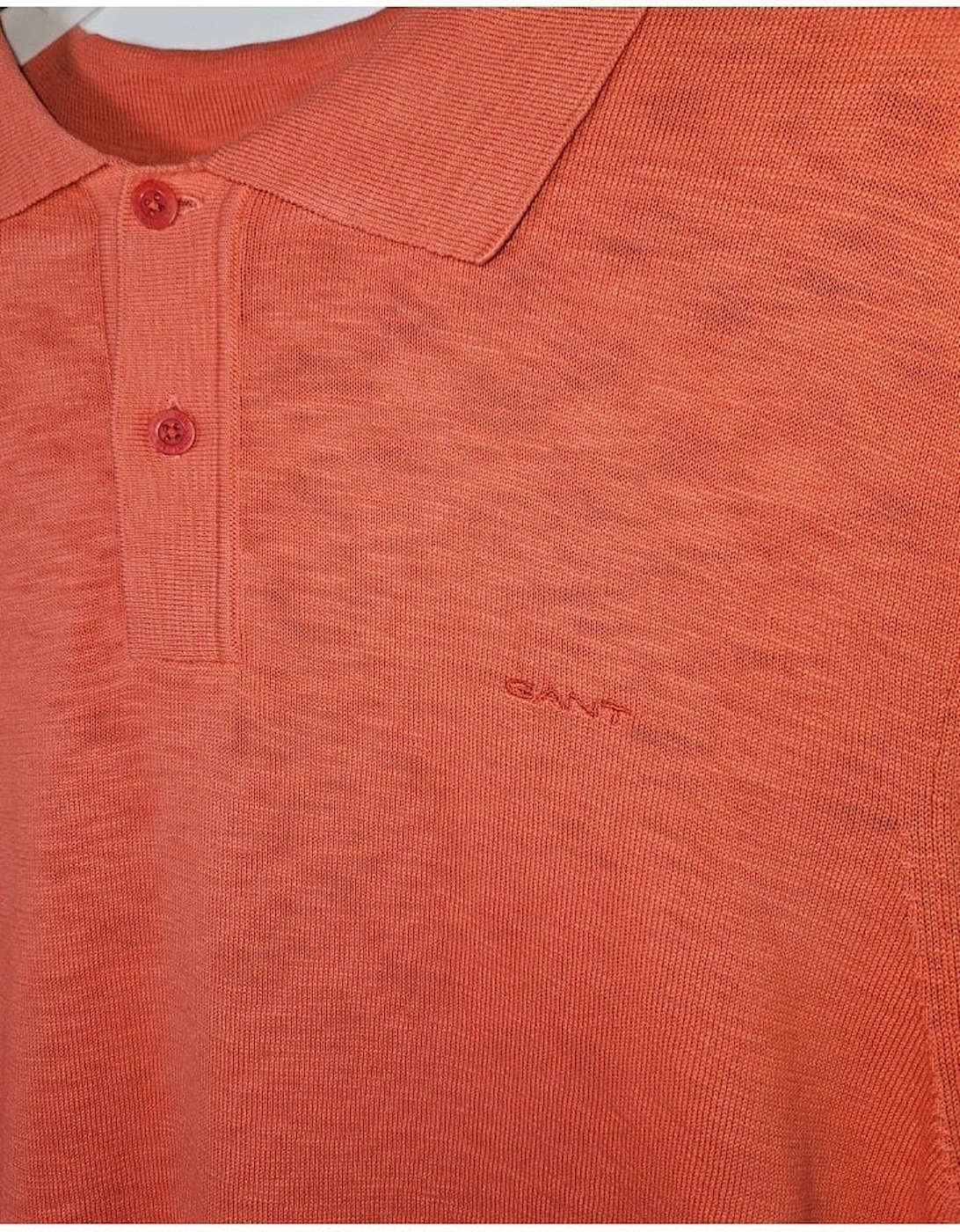 Flamme Short Sleeve Polo Sunset Pink