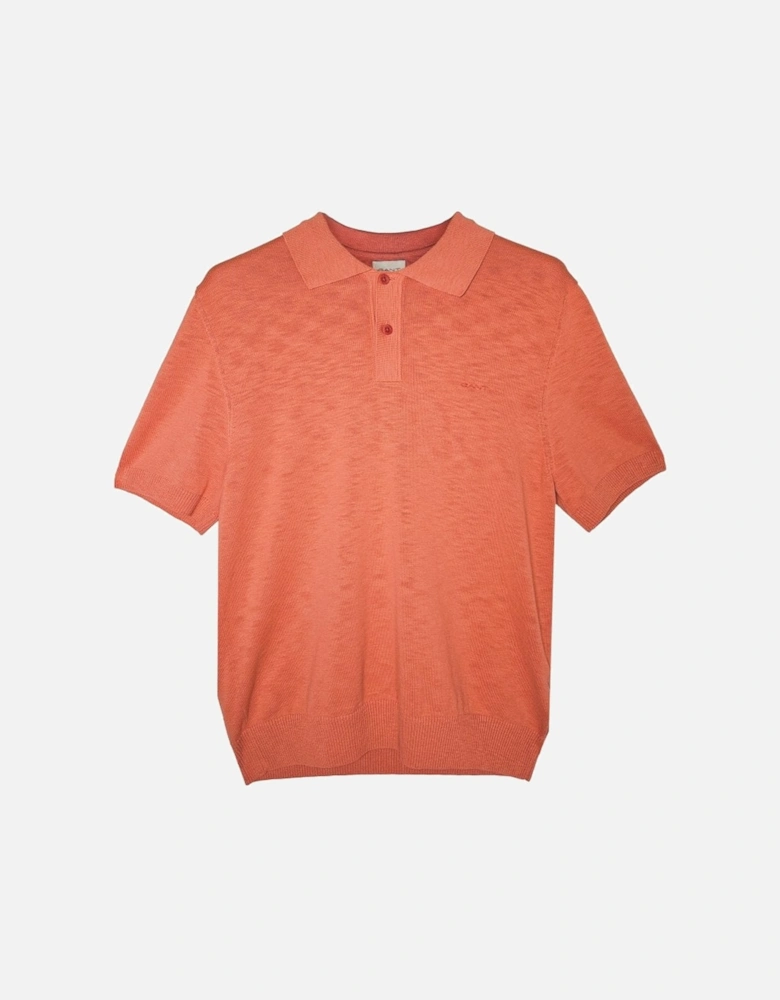 Flamme Short Sleeve Polo Sunset Pink