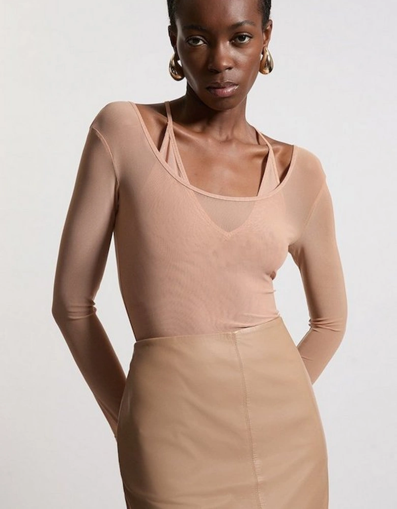 Double Layered Mesh Bodysuit