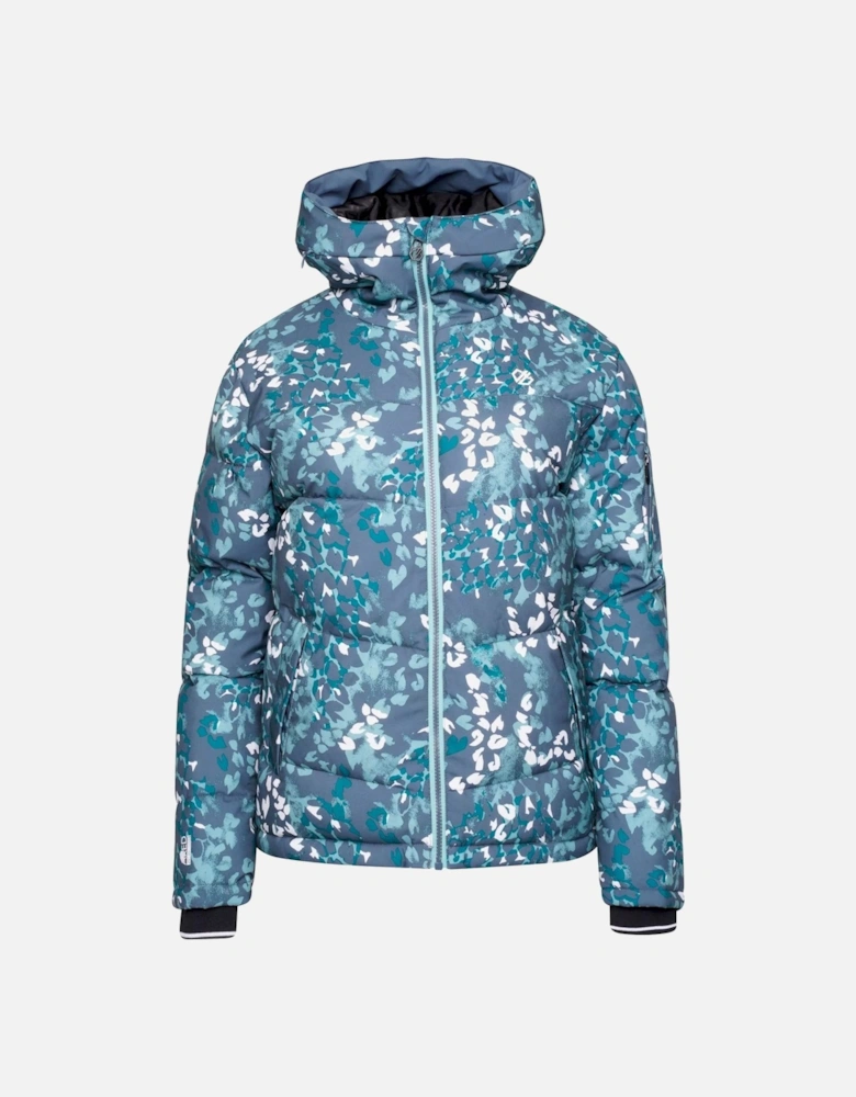 Womens/Ladies Verdict Animal Print Insulated Hooded Ski Jacket