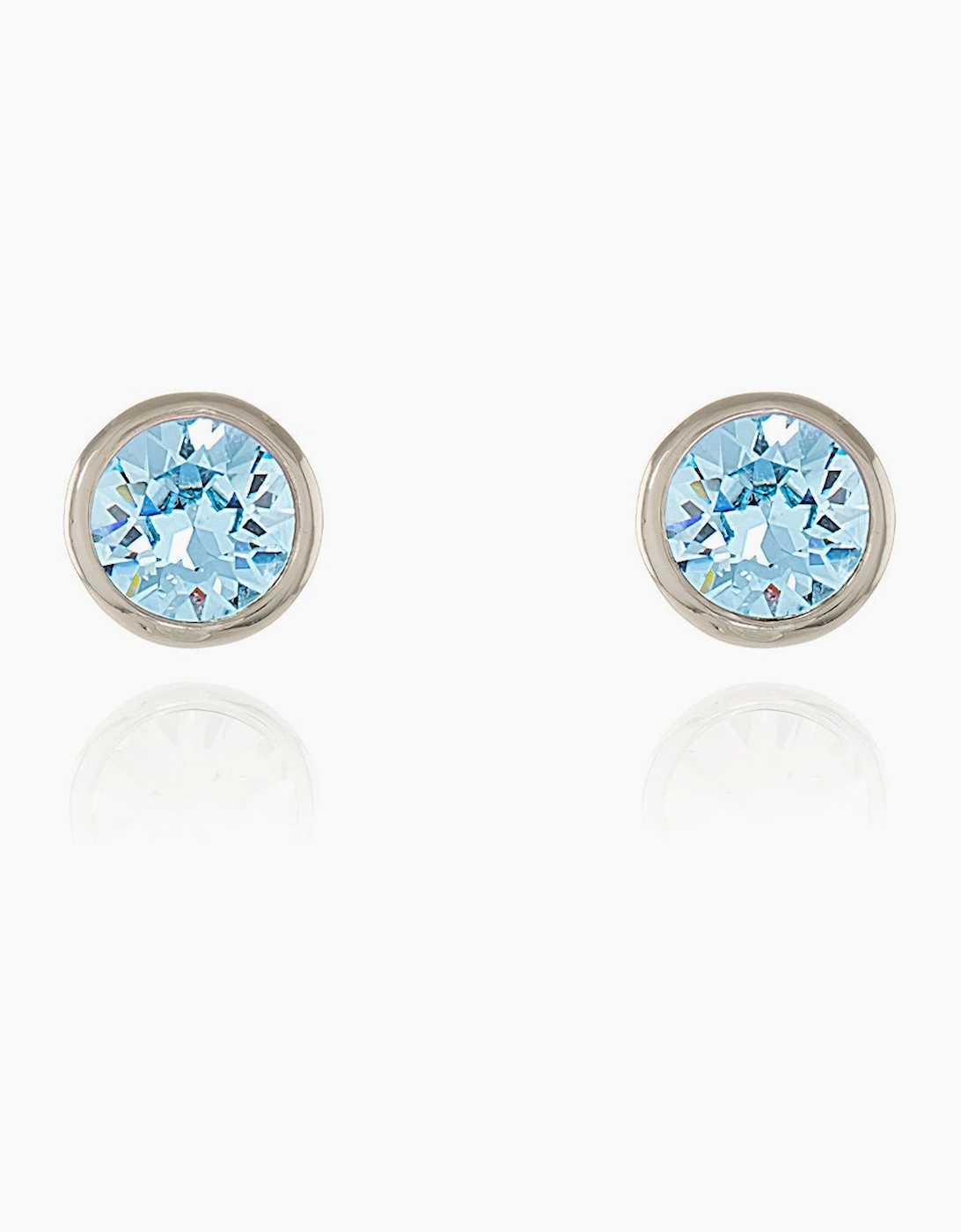Cachet London Unisex Silver/Silver Thisbe Aquamarine Earrings - Image 2