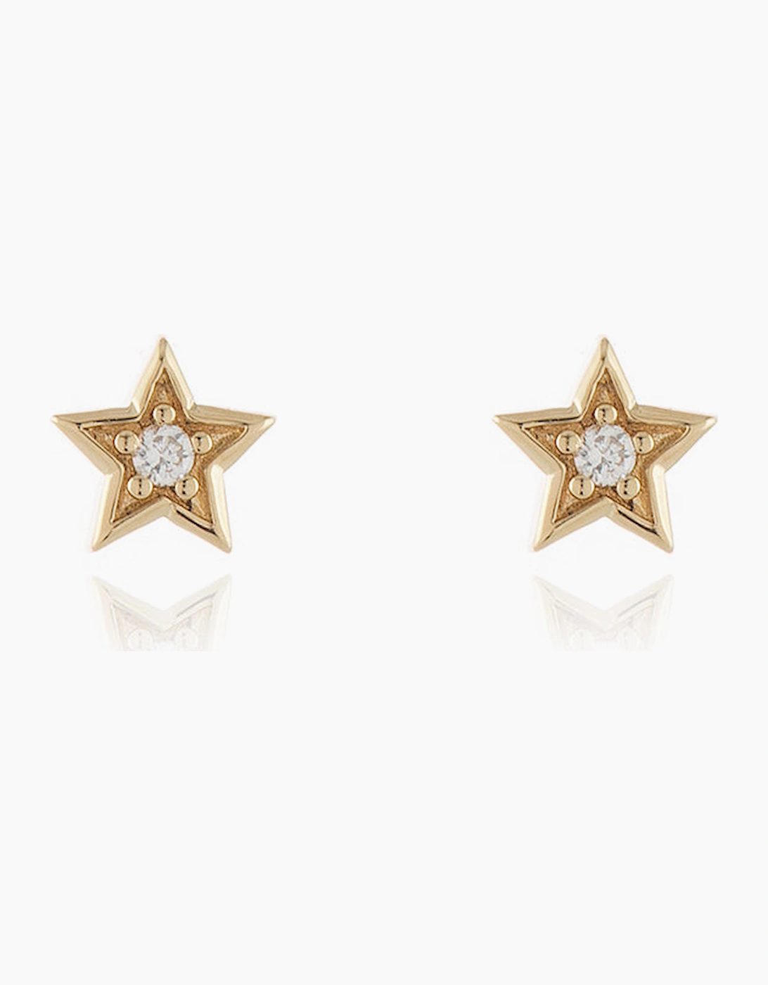 Cachet London Women's Base Metal Gold Cachet Luna Cubic Zirconia Star Stud Earrings - J74115 413336G322 - Image 2