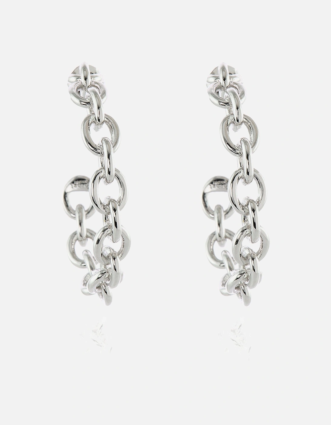 Oleta Silver Hoop Earrings