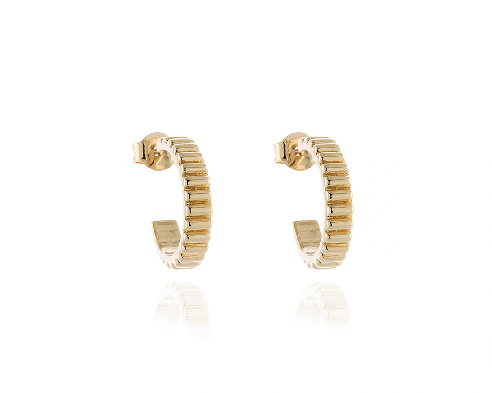 Cachet London Women's Gold Ricci Hoop Earrings Medium