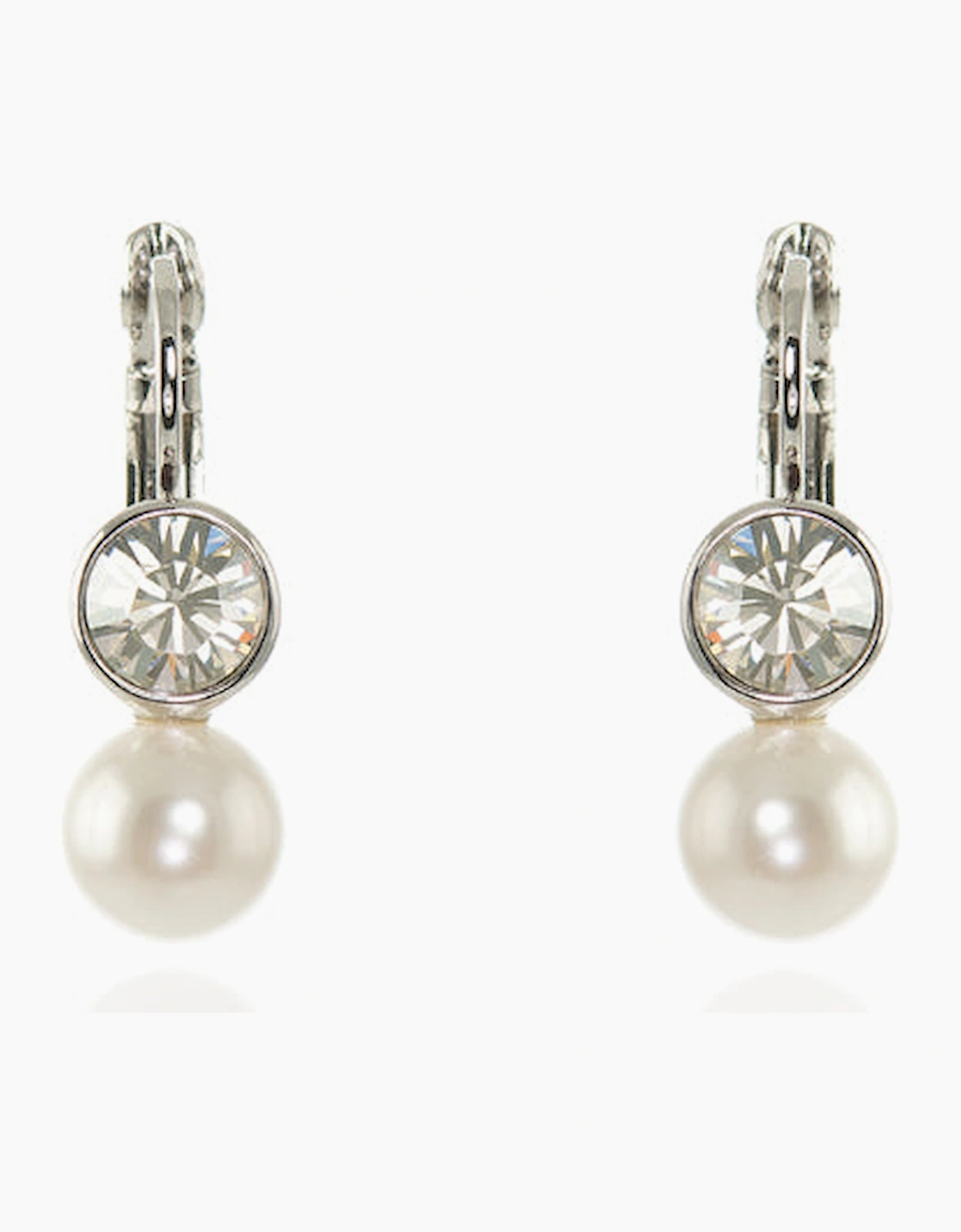 Women's Cachet London Mimi Silver Lever Back Earrings - Silver/Silver