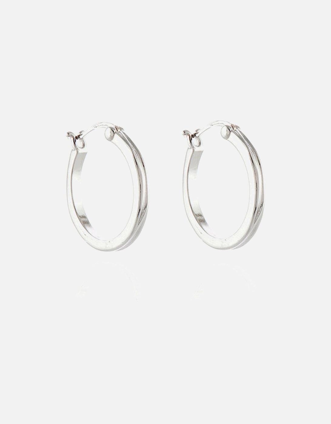 Keely 18mm Silver Earrings