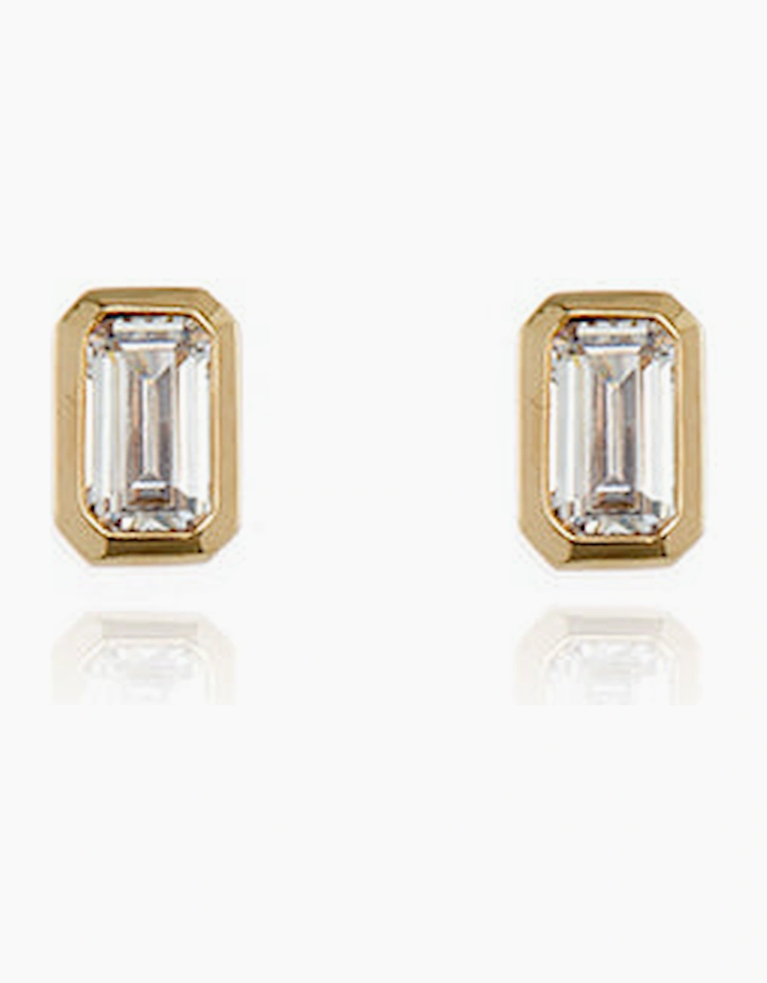 Cachet London Women's White Elin Gold Earrings