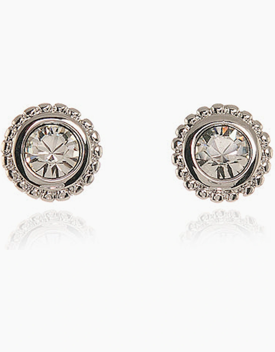 Cachet London Unisex Silver/Silver Bree Solitaire Earrings