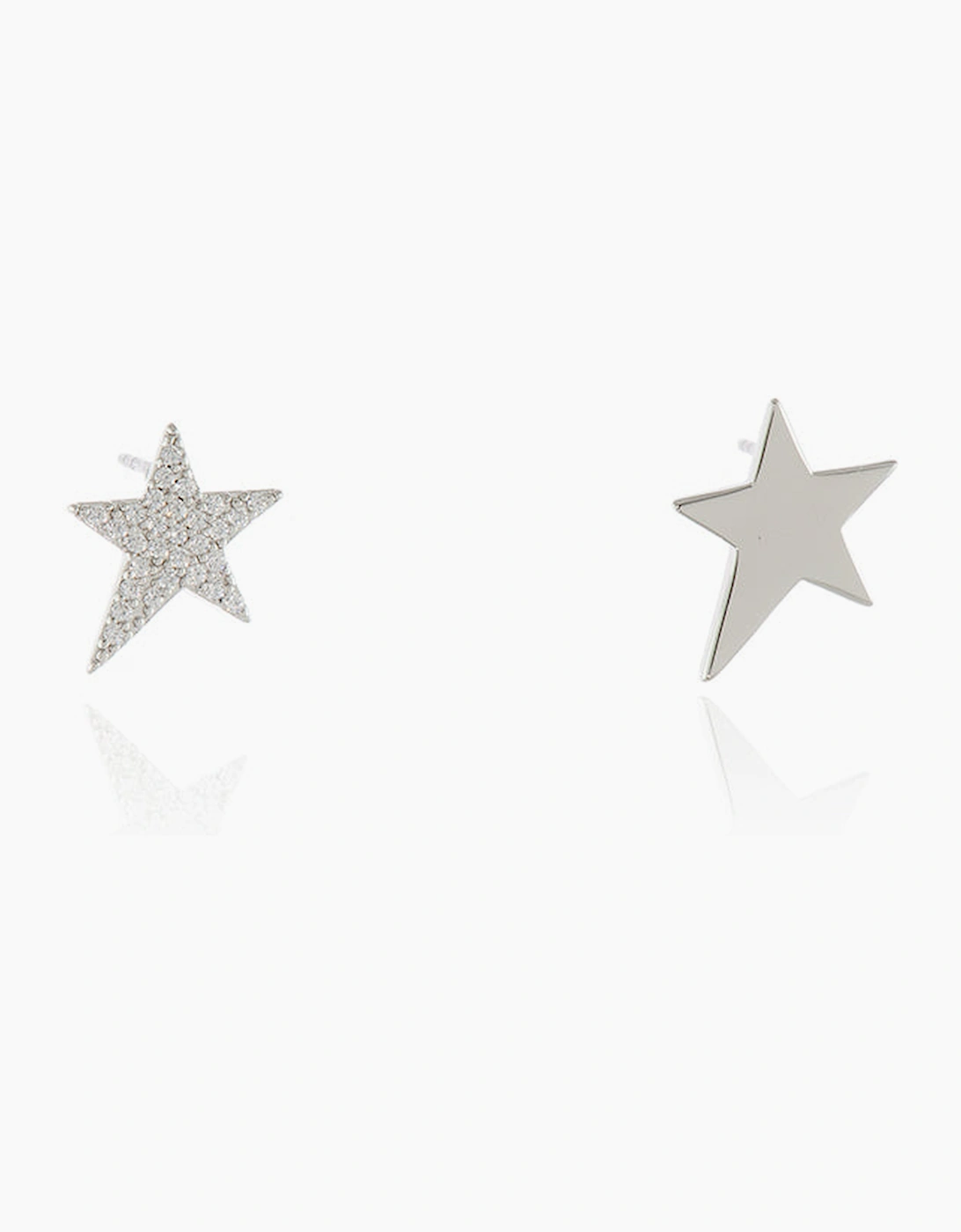Cachet London Women's Silver/Silver Satu Star Earrings