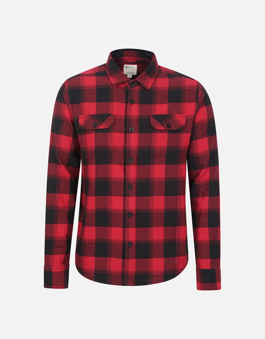 Mens Trace Flannel Long-Sleeved Shirt