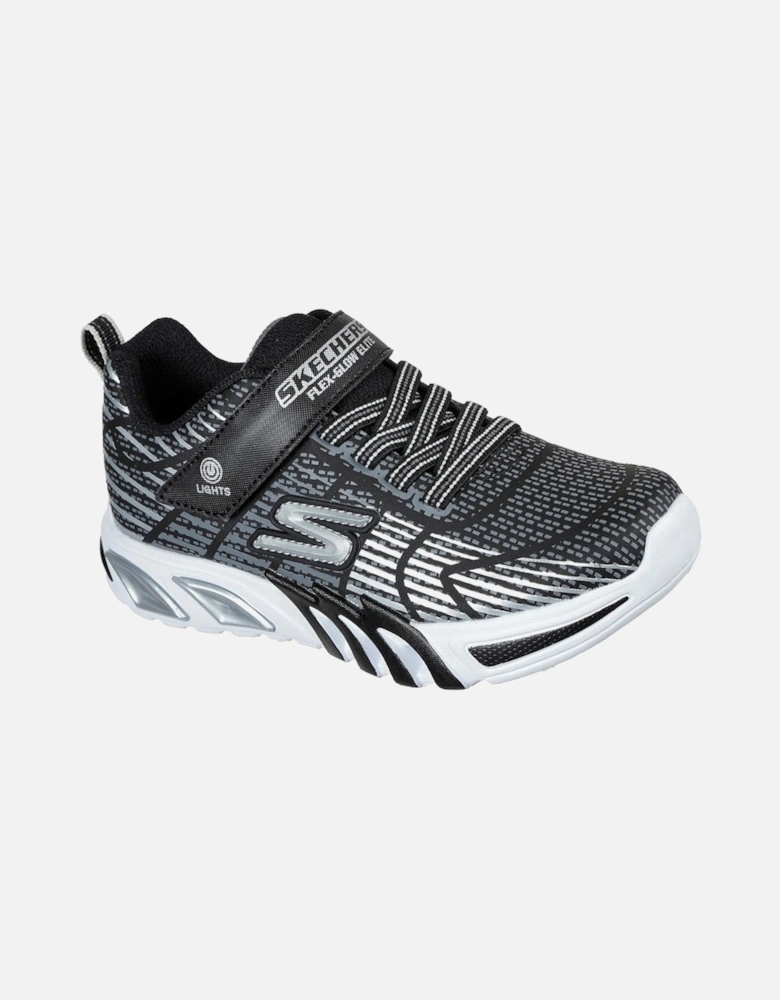 Boys S Lights Flex Glow Elite Lace Up Trainers