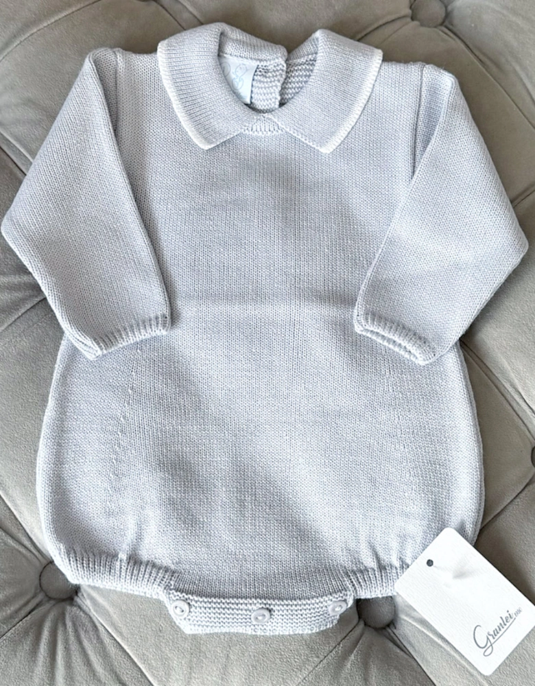 Grey Knit Romper