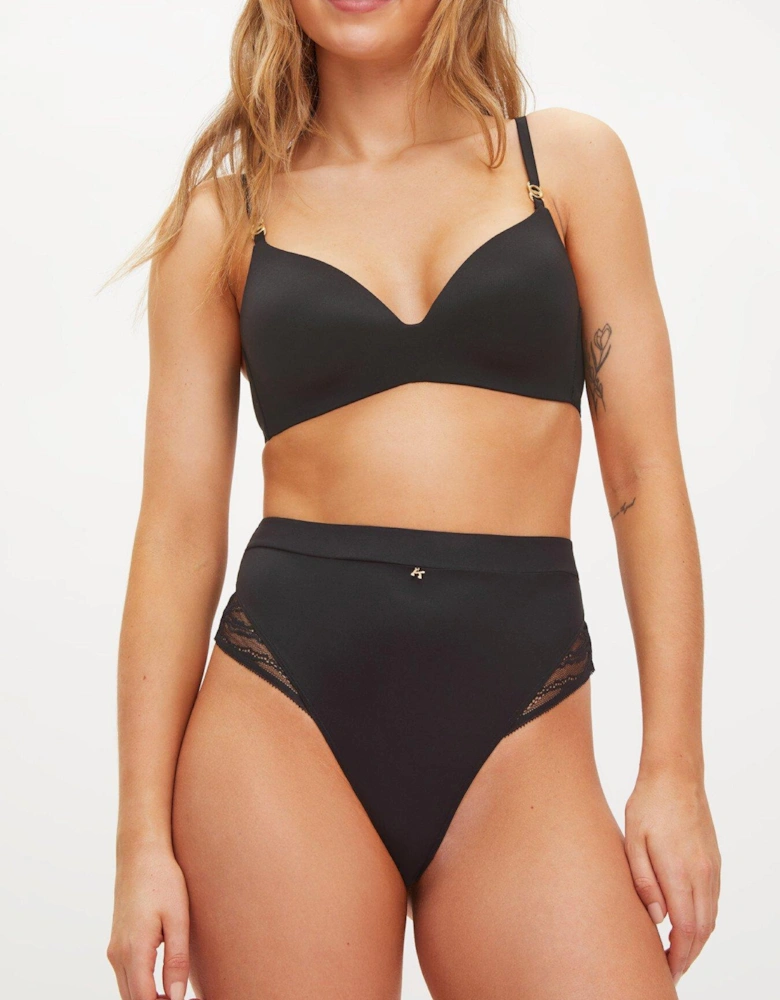 Charlotte Padded Non Wire Bra - Black