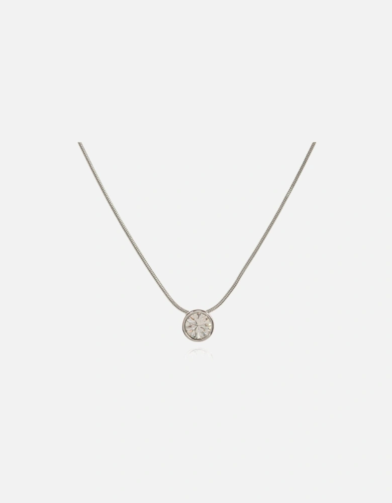 Solitaire Silver Pendant