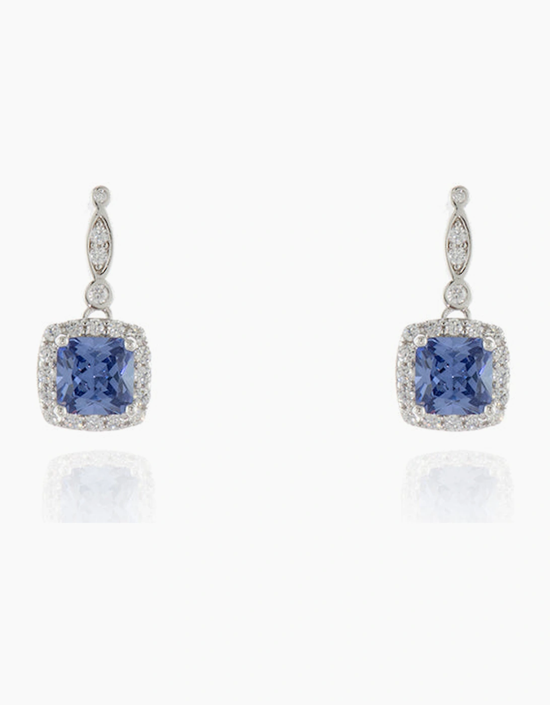 Cachet London Women's Silver/Silver/Silver/Silver Tanis Tanzanite Earrings