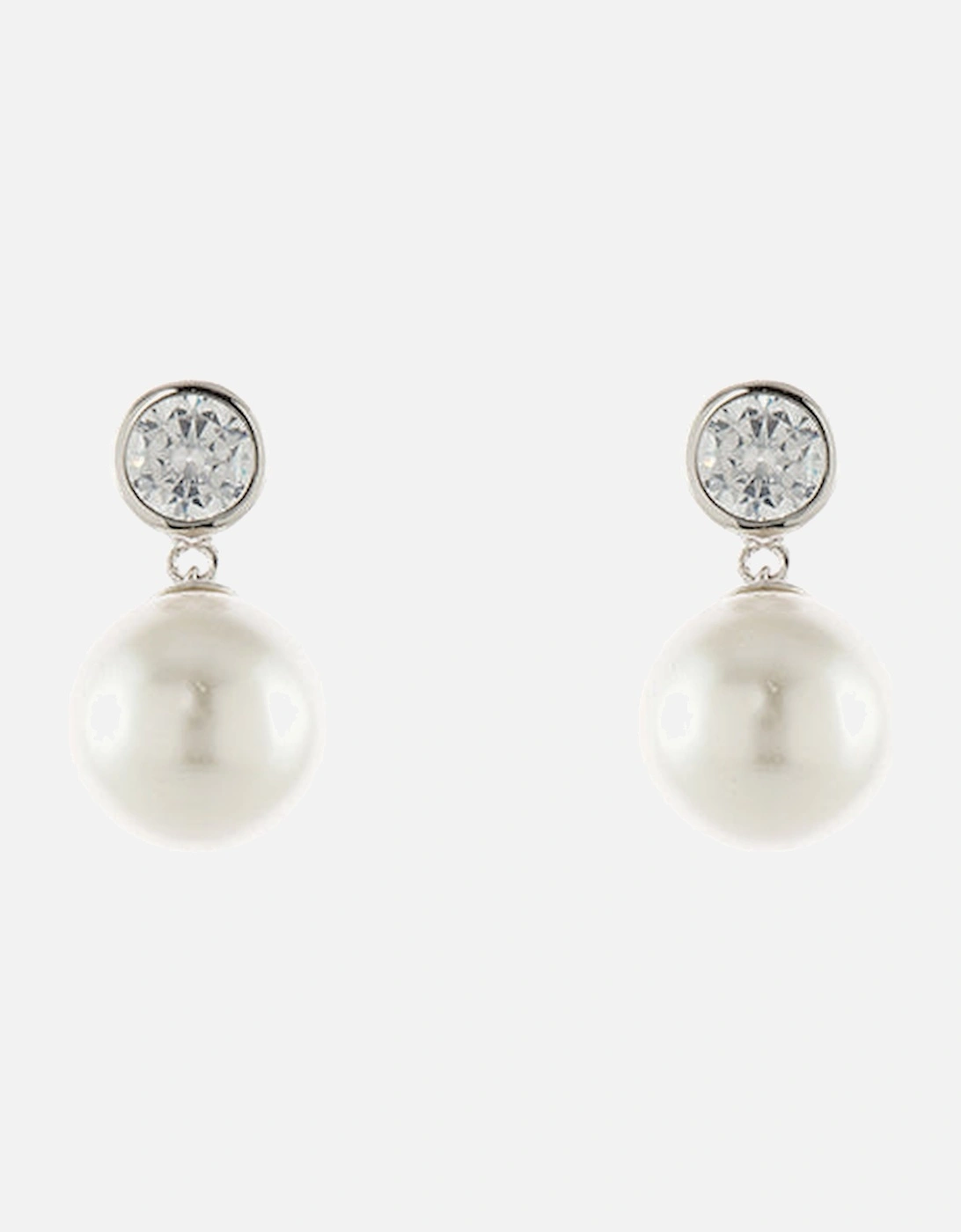 Women's Cachet London Dalya Silver Earrings - White/White/White/White/Silver/Silver/Silver/Silver