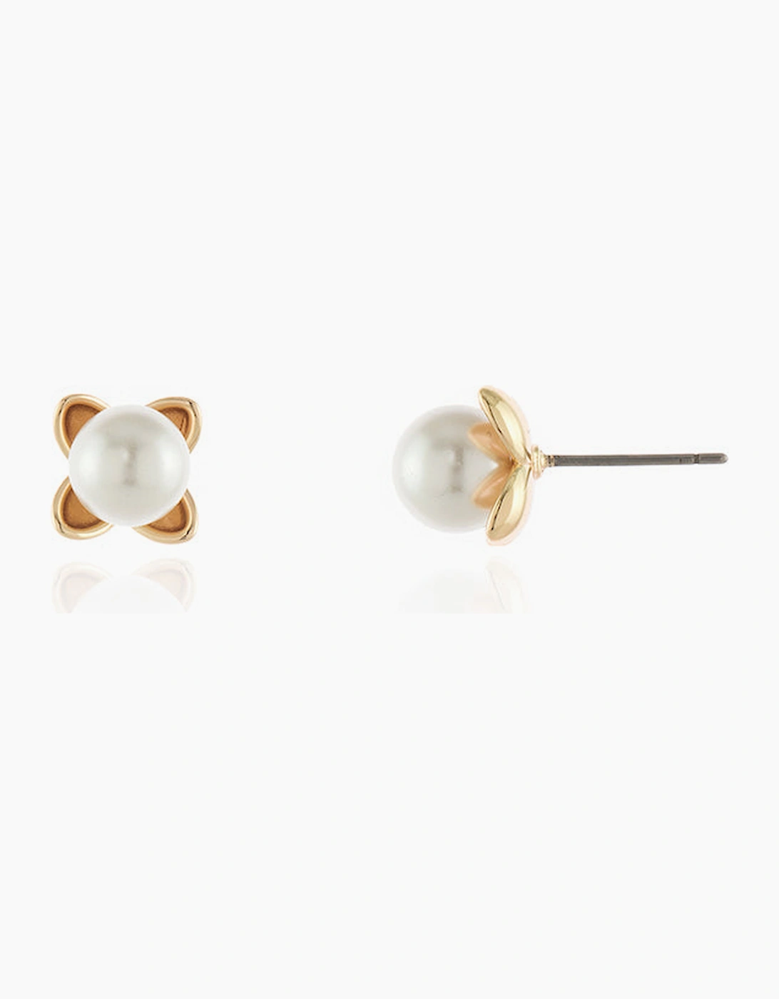 Cachet London Women's White Roja Gold Earrings