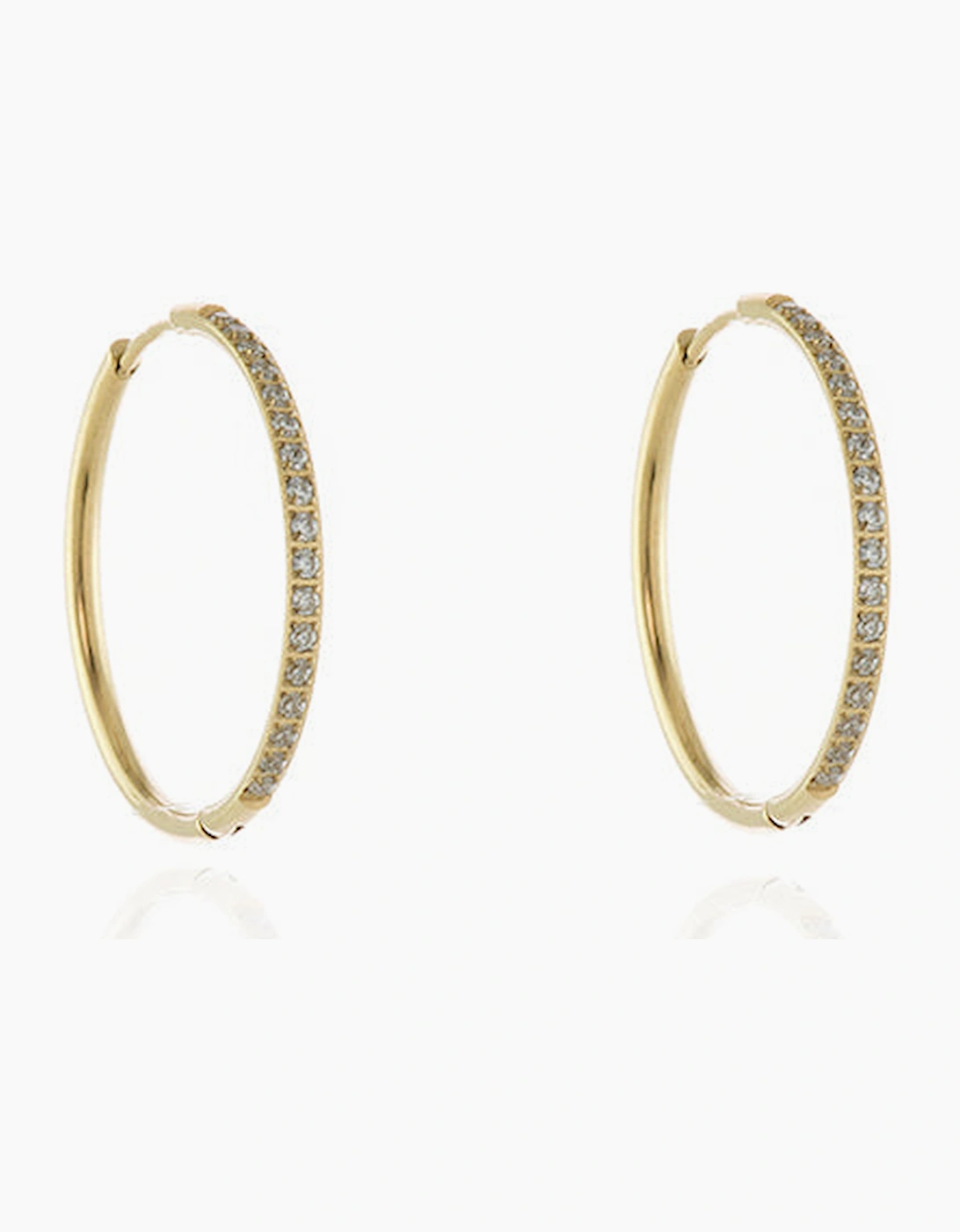 Cachet London Women's Gold Vice Hoop Earrings