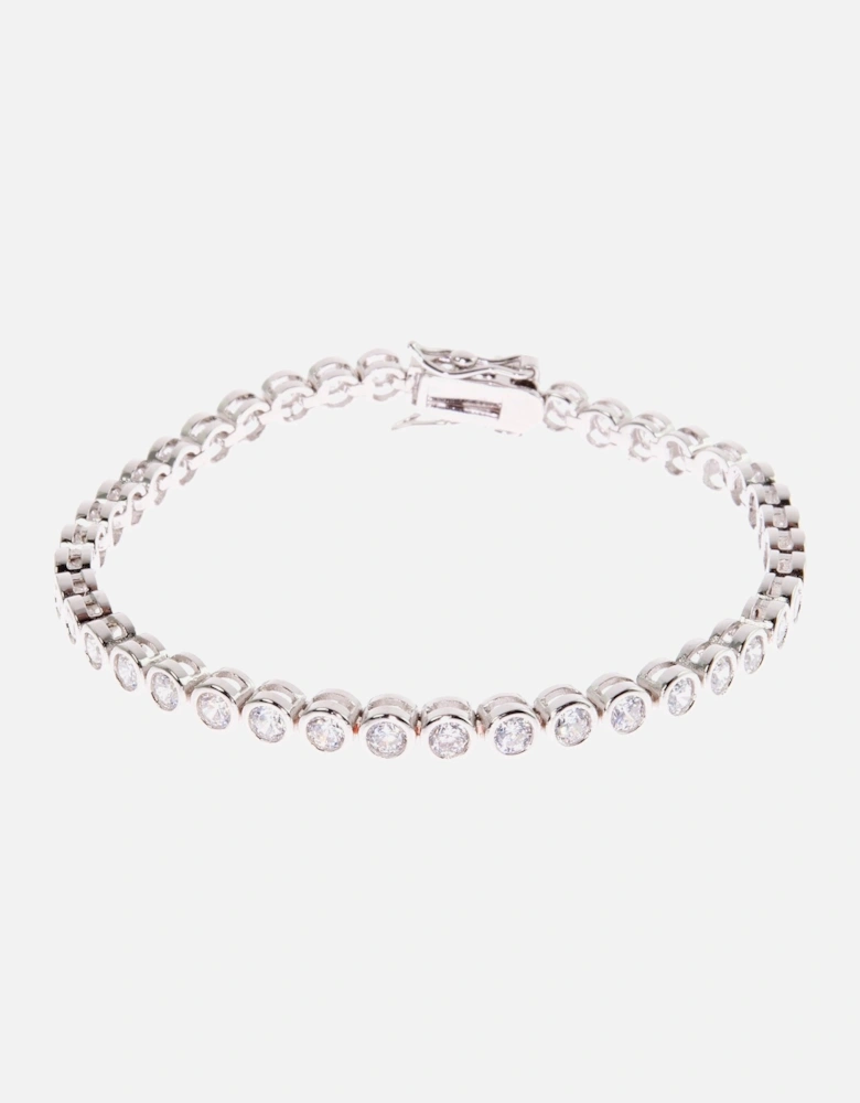 Dawn Silver Tennis Bracelet