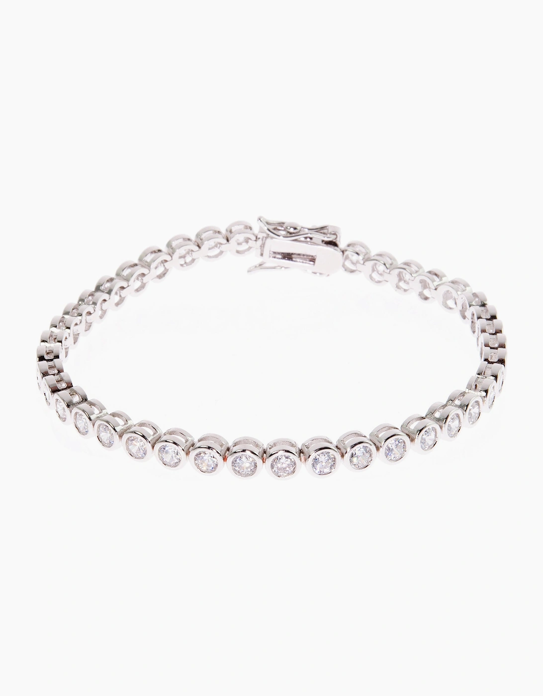 Women's Cachet London Dawn Silver Tennis Bracelet