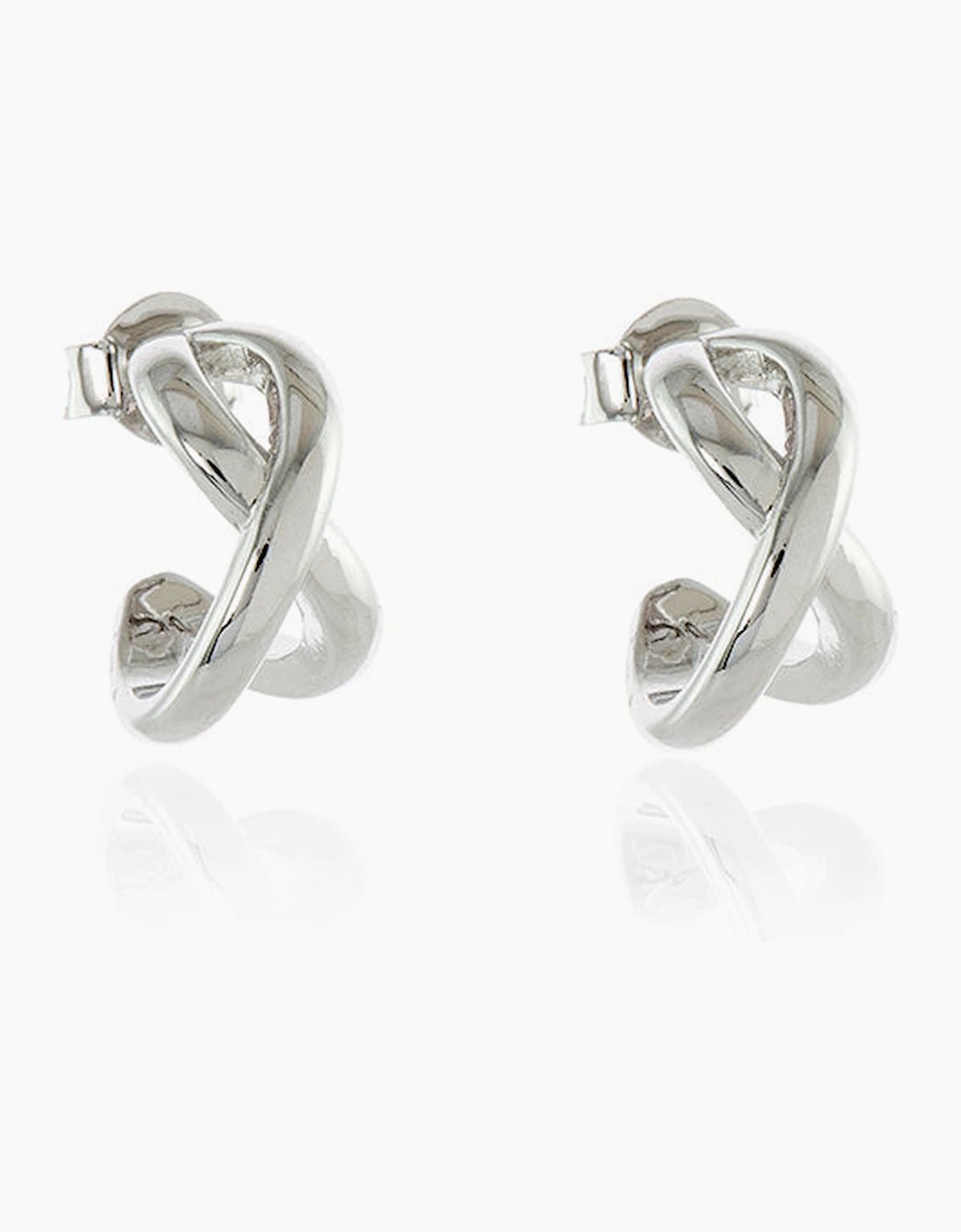 Cachet London Women's Silver/Silver Wallis Earrings 1.5Cm