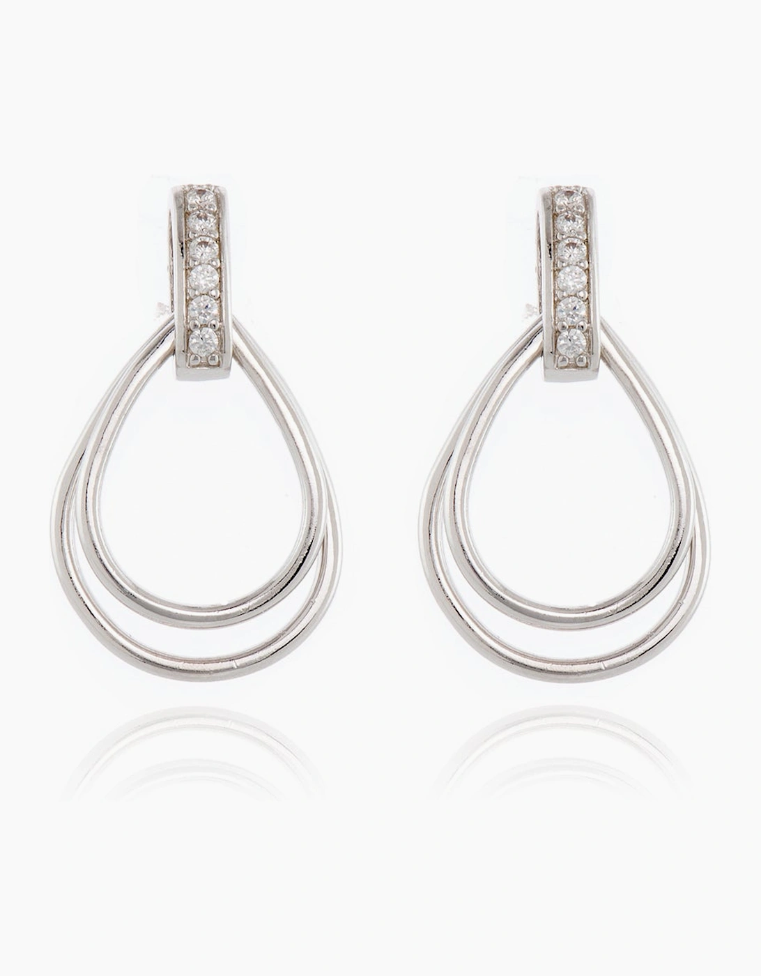 Cachet London Women's Silver/Silver Qiao Earrings Small