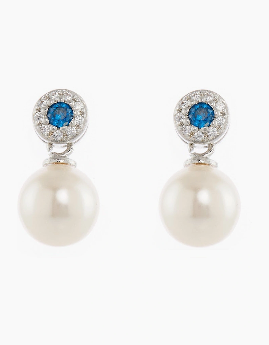 Cachet London Women's Silver/Silver/White/White Indy Earrings
