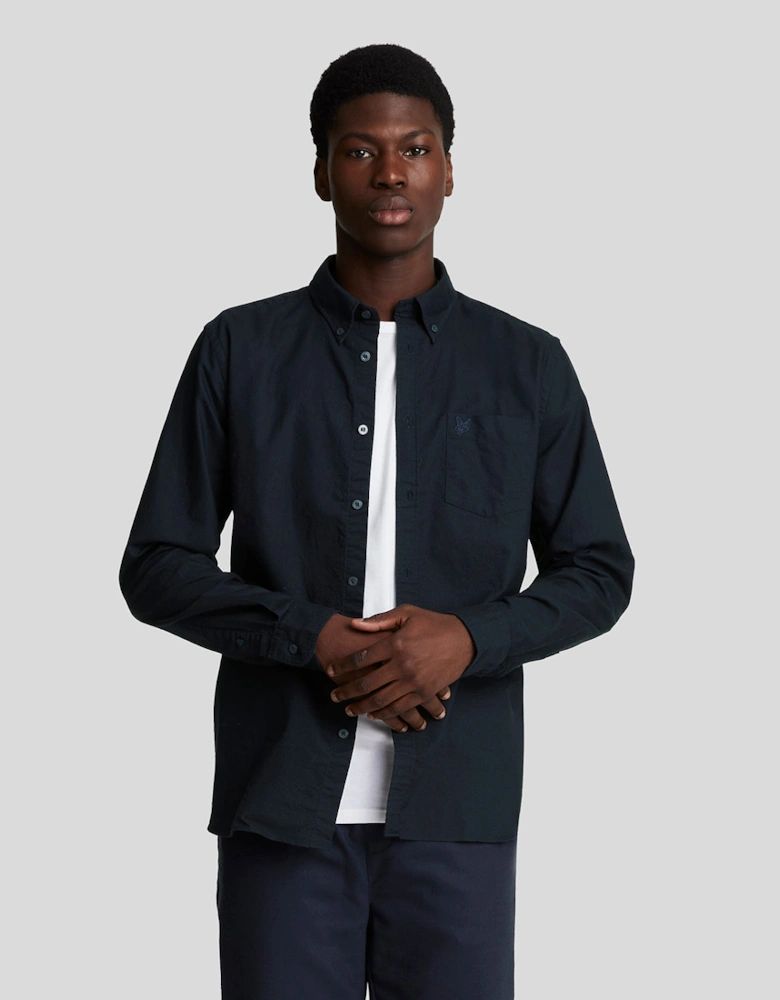 Tonal Eagle Plain Oxford Shirt