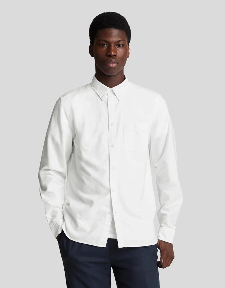 Tonal Eagle Plain Oxford Shirt