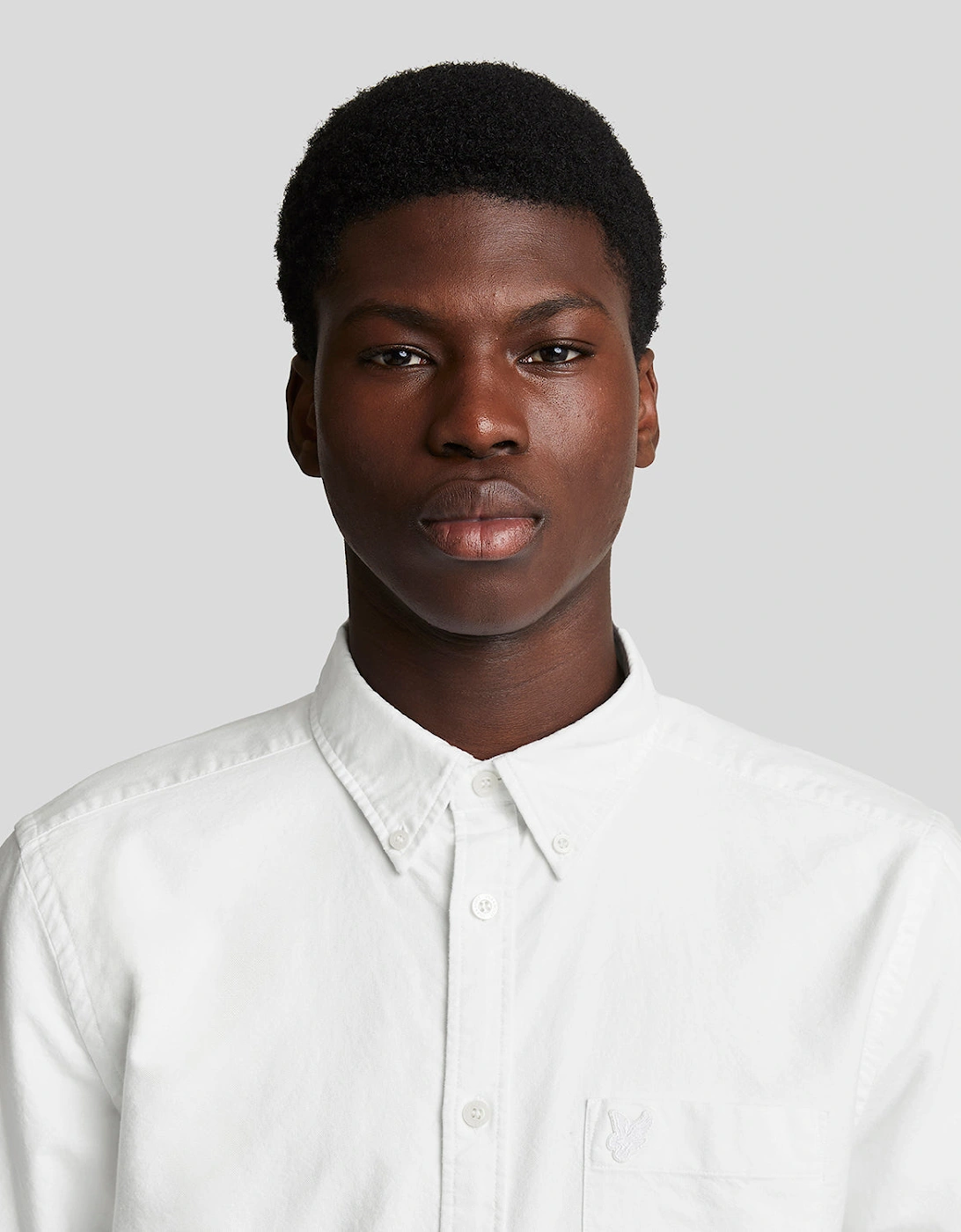 Tonal Eagle Plain Oxford Shirt