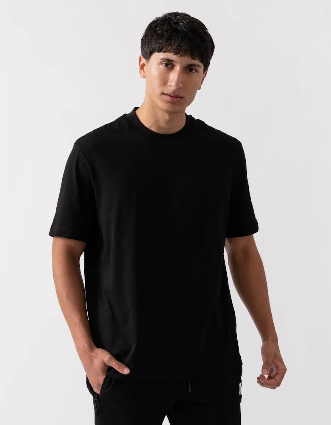 Armani Exchange Mens Black Edition Logo T-Shirt - Size: 38/Regular - Love the Sales
