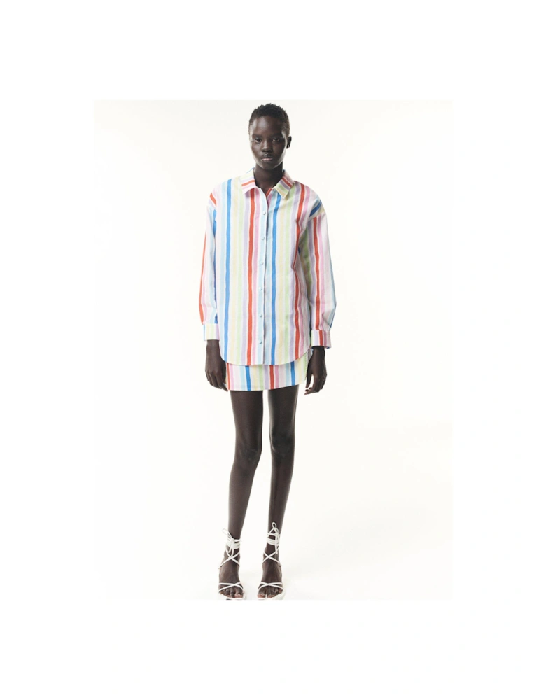 Arin Rainbow Stripe Shirt