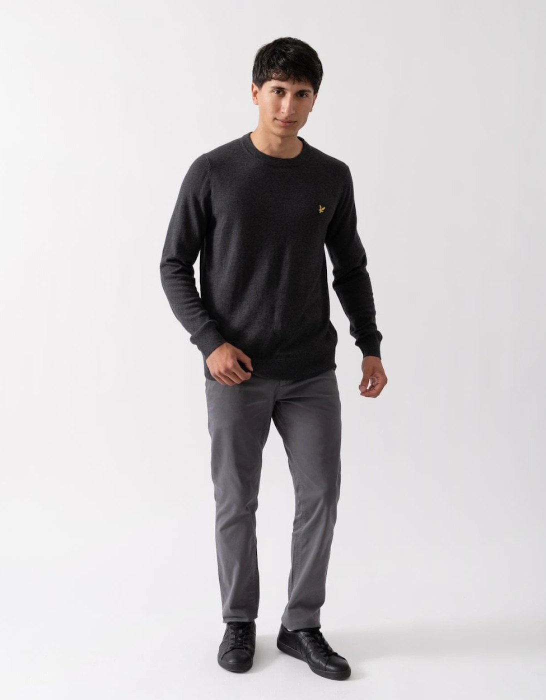 Lyle & Scott Cotton Merino Mens Crew Neck Jumper