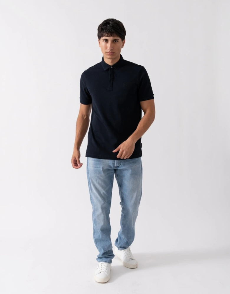 Mens Short Sleeve Micro Logo Polo Shirt