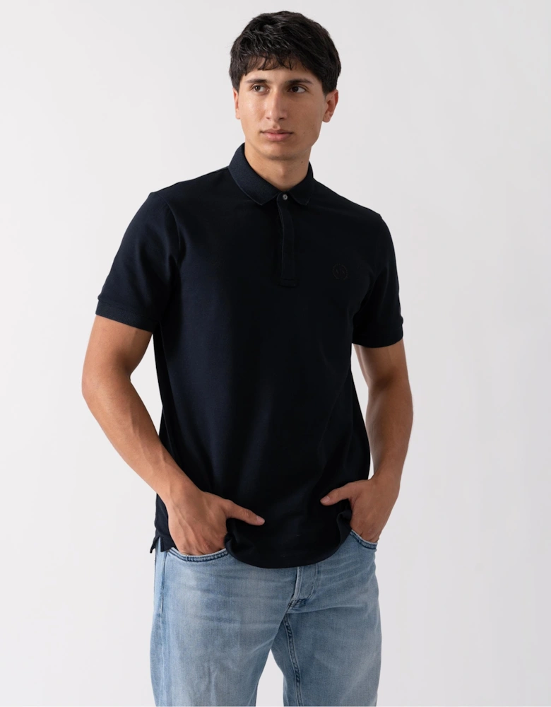 Mens Short Sleeve Micro Logo Polo Shirt