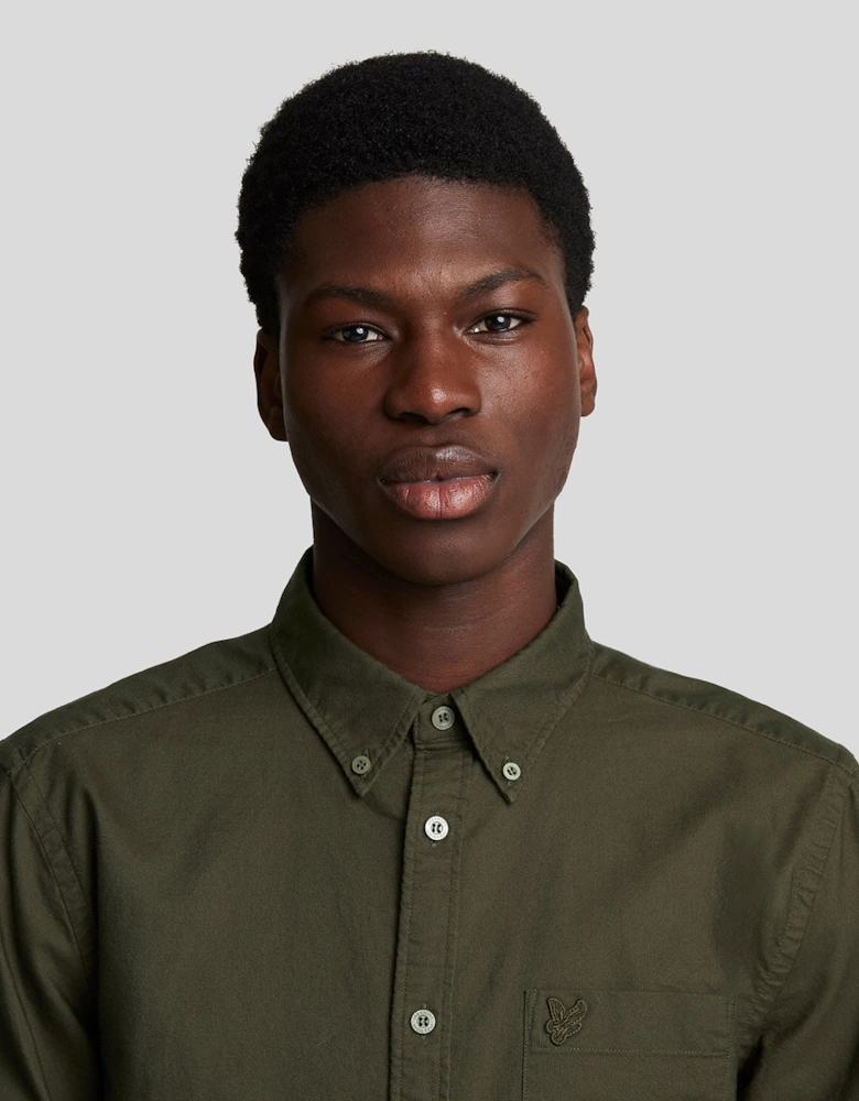 Tonal Eagle Plain Oxford Shirt