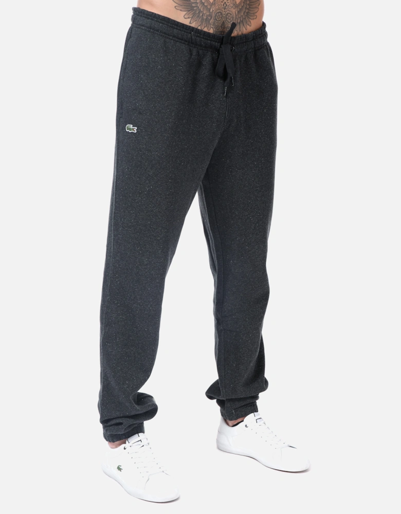 Mens Premium Fleece Jog Pants - Mens Side Logo Tracksuit Bottoms