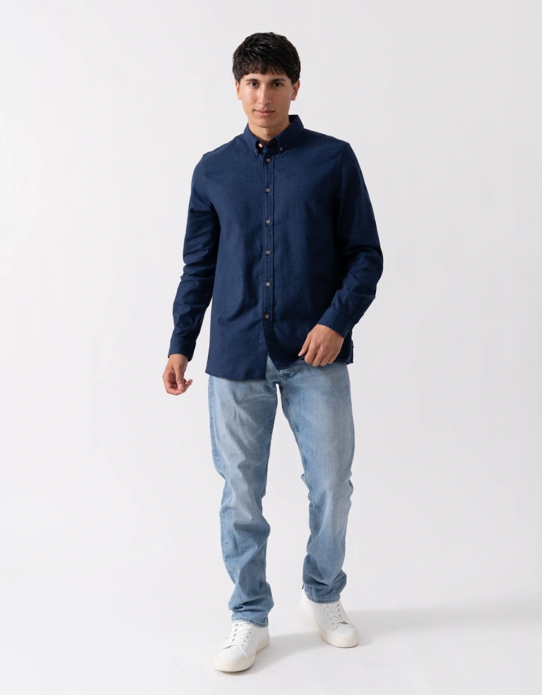 PS Mens Long Sleeve Brushed Cotton Shirt