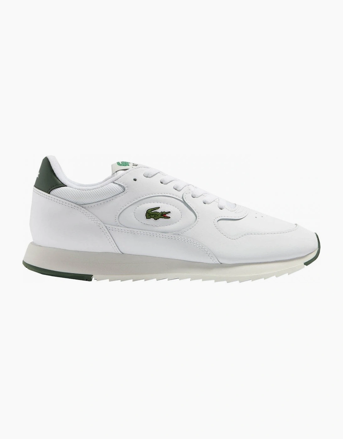 Men's Lacoste Men's White Linetrack Trainers - Size: 7