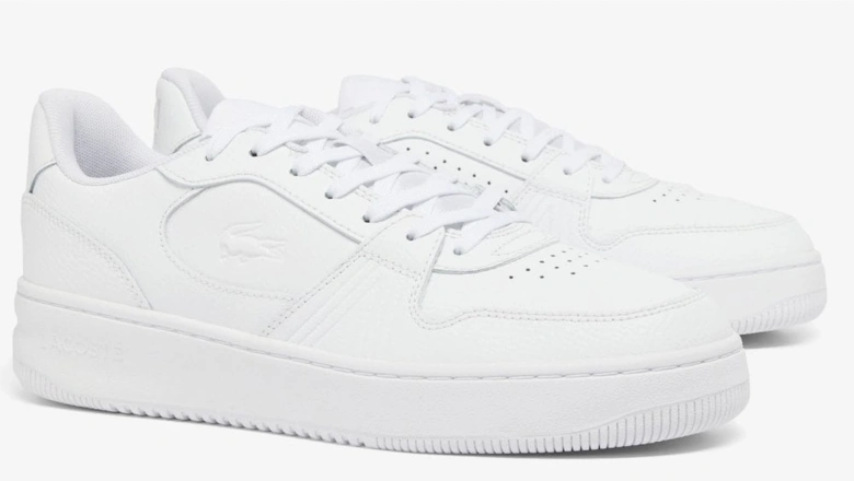 Men's L001 Mid Leather White Trainer