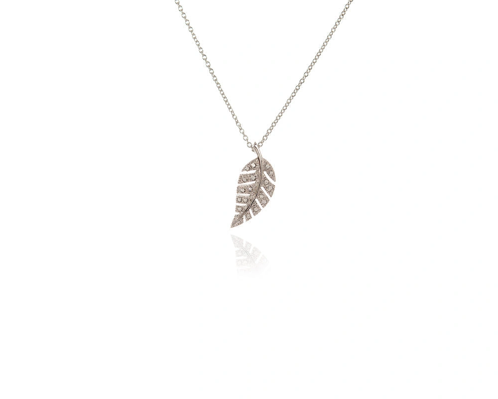 Cachet London Women's Metallic Silver Cachet Leafy Pendant In - Image 2