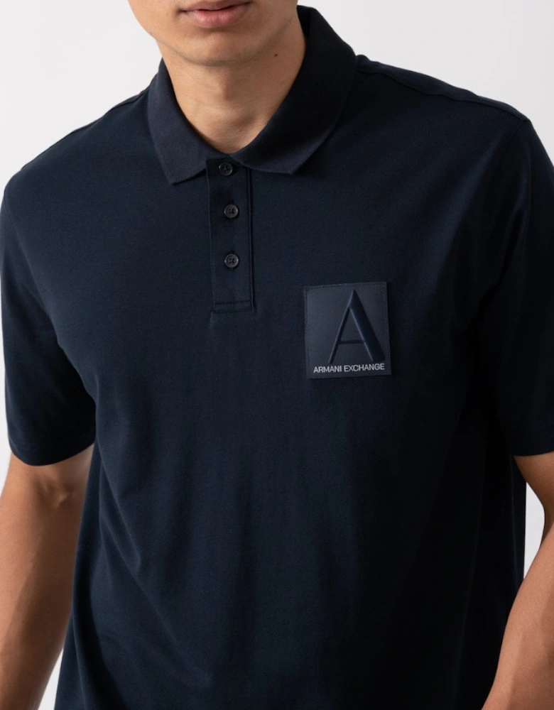 Mens Logo Patch Polo Shirt