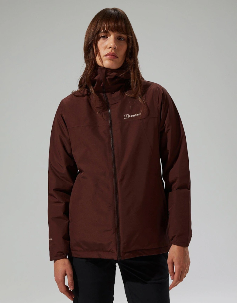 Womens Deluge Pro 3.0 Insulated Jacket - Brown