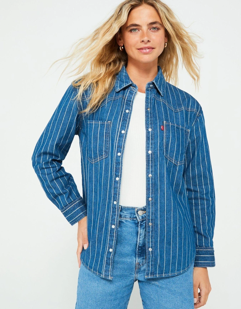 Teodora Western Shirt - Muse I Call Top - Blue