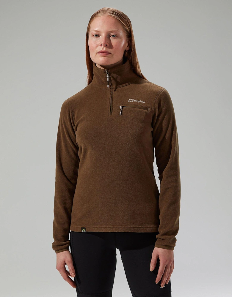 Womens Prism 2.0 Micro Half Zip - Brown