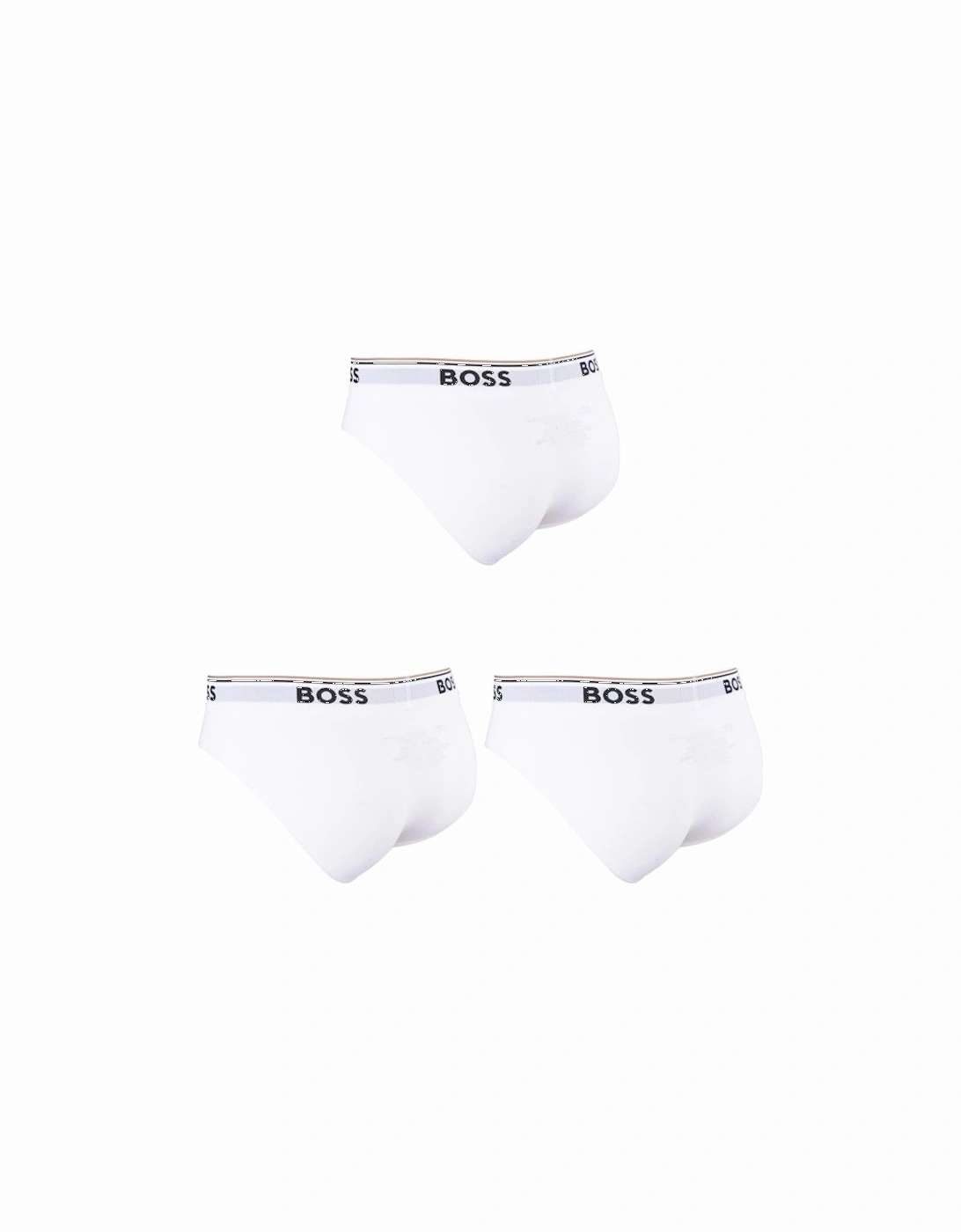 3-Pack Power Logo Briefs, White