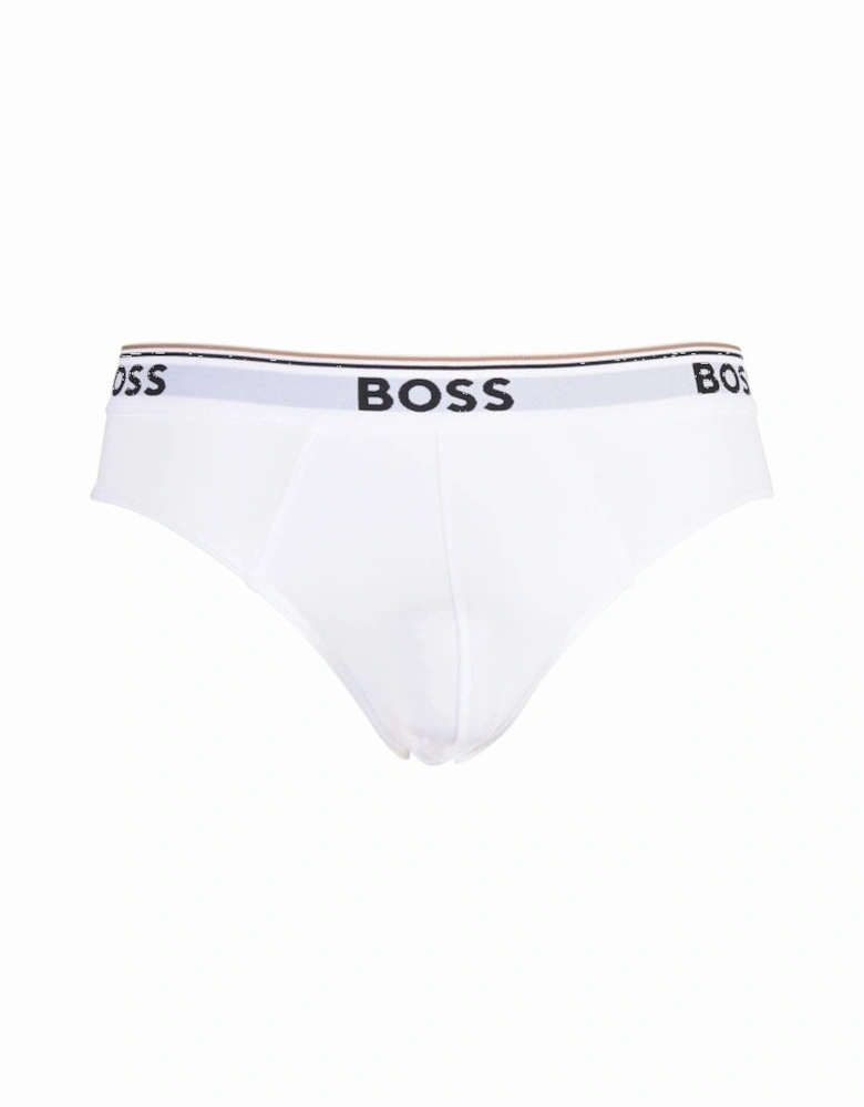 3-Pack Power Logo Briefs, White